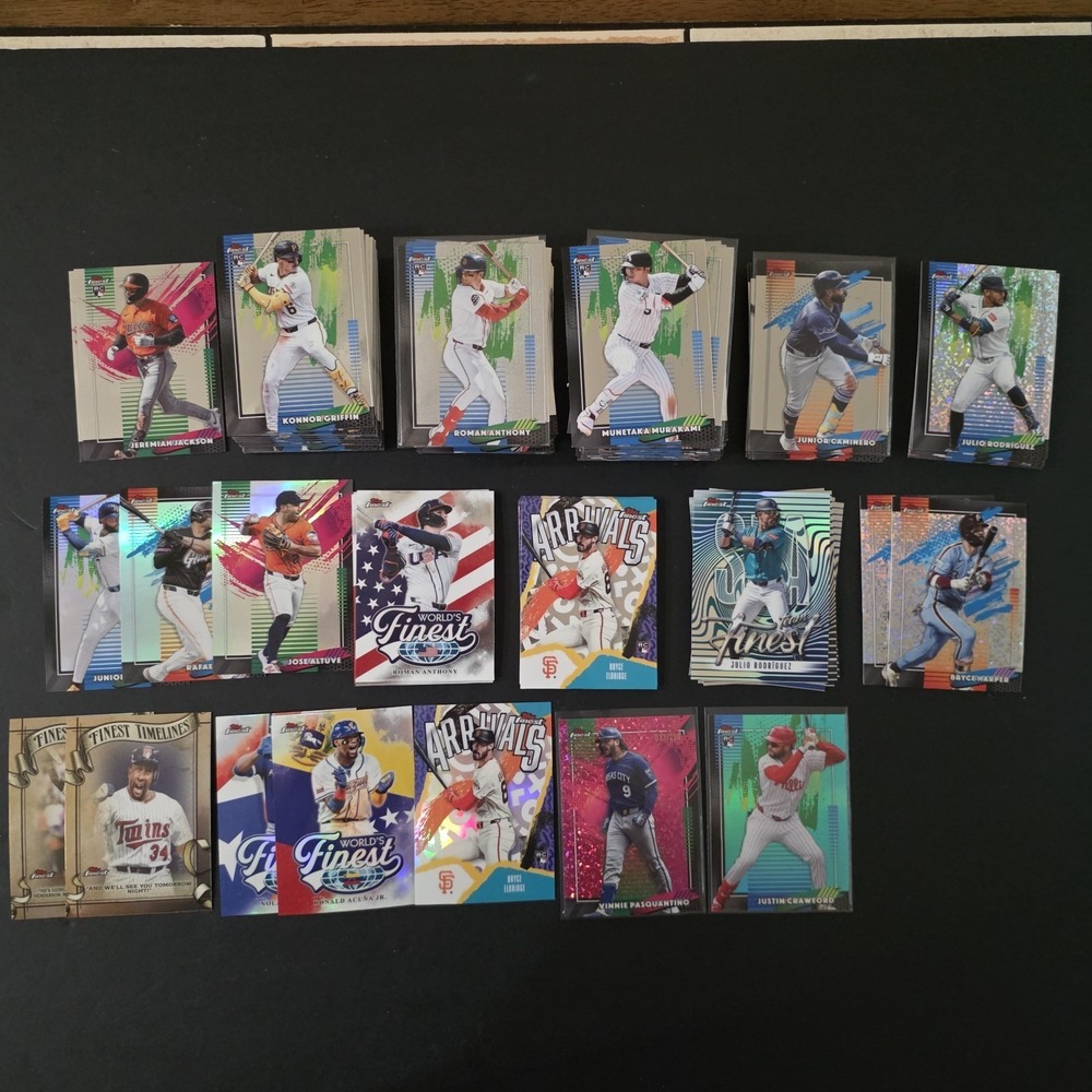 2026 Topps Finest Massive Lot Of‎ 171 Cards: Inserts, Refractors, #d, & Base